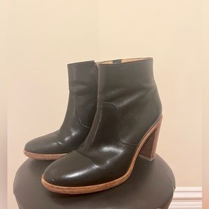 A.P.C. The Rachel Leather Ankle Boot Black Size 7.5